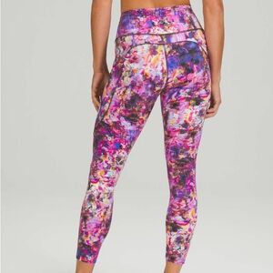 Lululemon SeaWheeze Fast and Free High-Rise Tight 25″ Flash Floral Multi Size 6
